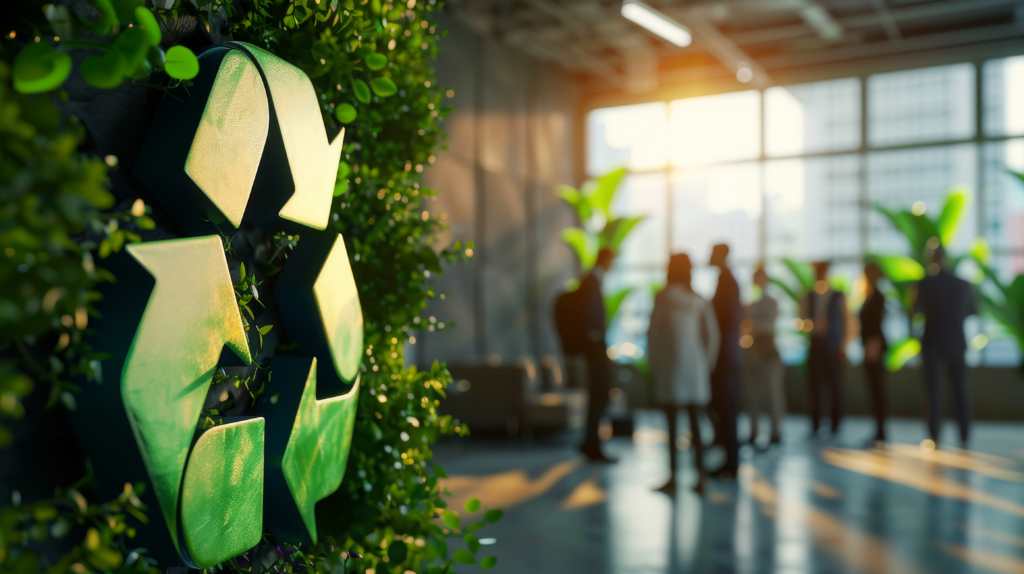 Laptop mit Hand und vielen verbundenen Ordnersymbolen